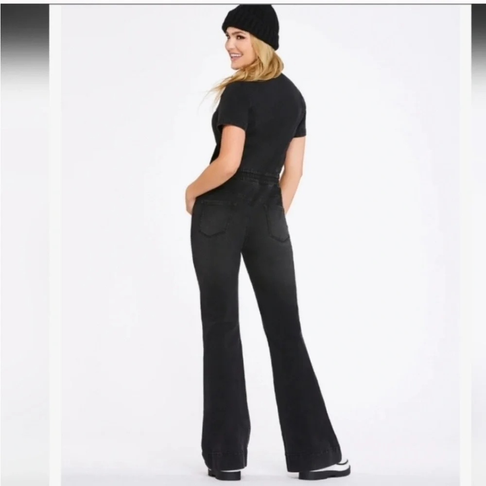 Jessica Simpson Cammie Denim Flare Jumpsuit - NWT - Picture 4 of 4